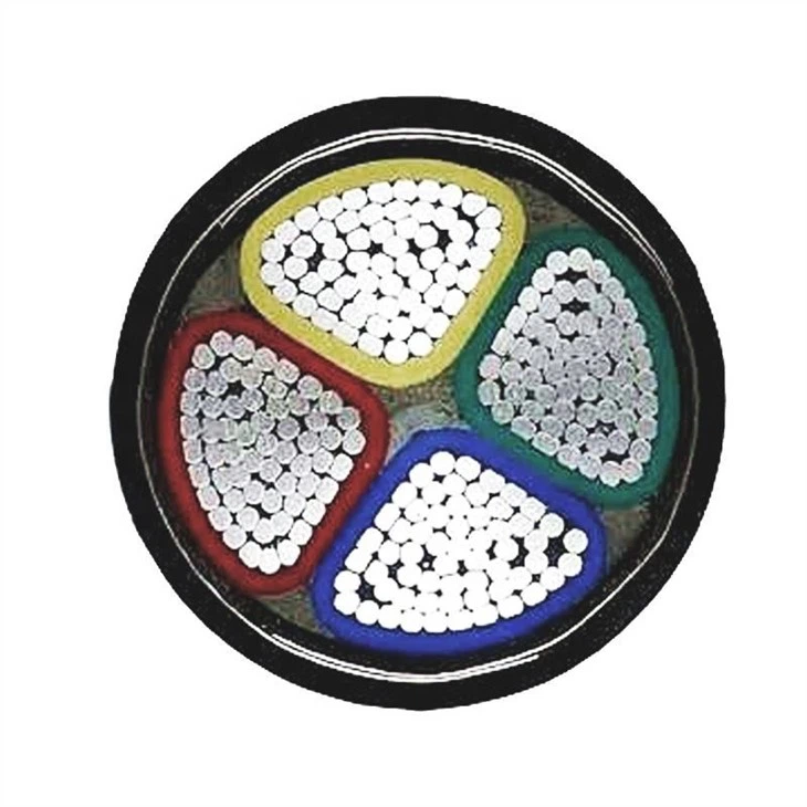 Aluminium Stranded Low Voltage 4 Core Underground Power Cable