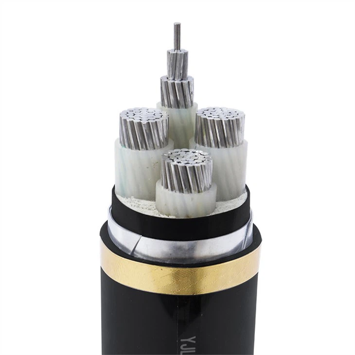 Aluminium Stranded Low Voltage 4 Core Underground Power Cable