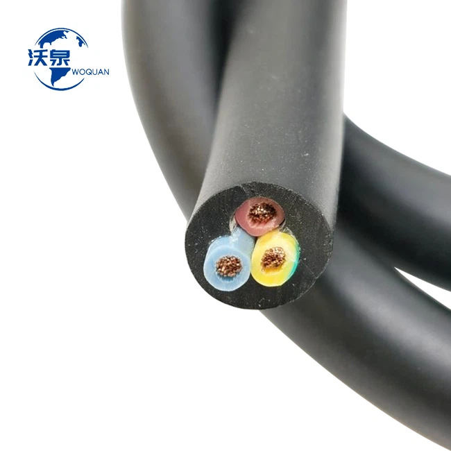 Flexible Electric Waterproof Rubber Mining Towing Cable