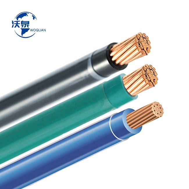 Single Core Multi Stranded PVC Insulated Nylon Sheath THHN Cable for Building